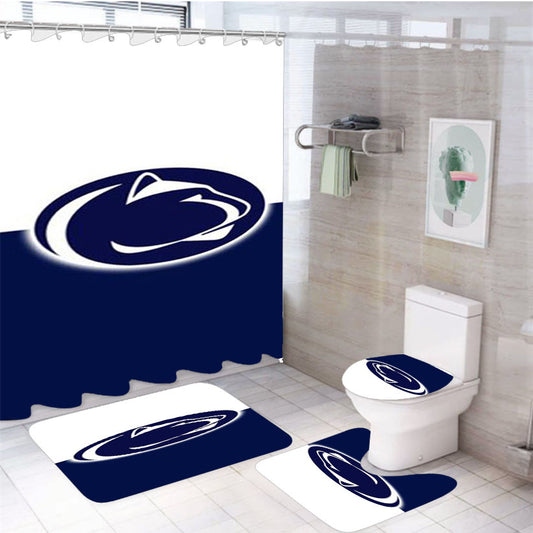 Penn State Logo 4Pcs Bathroom Set Shower Curtain