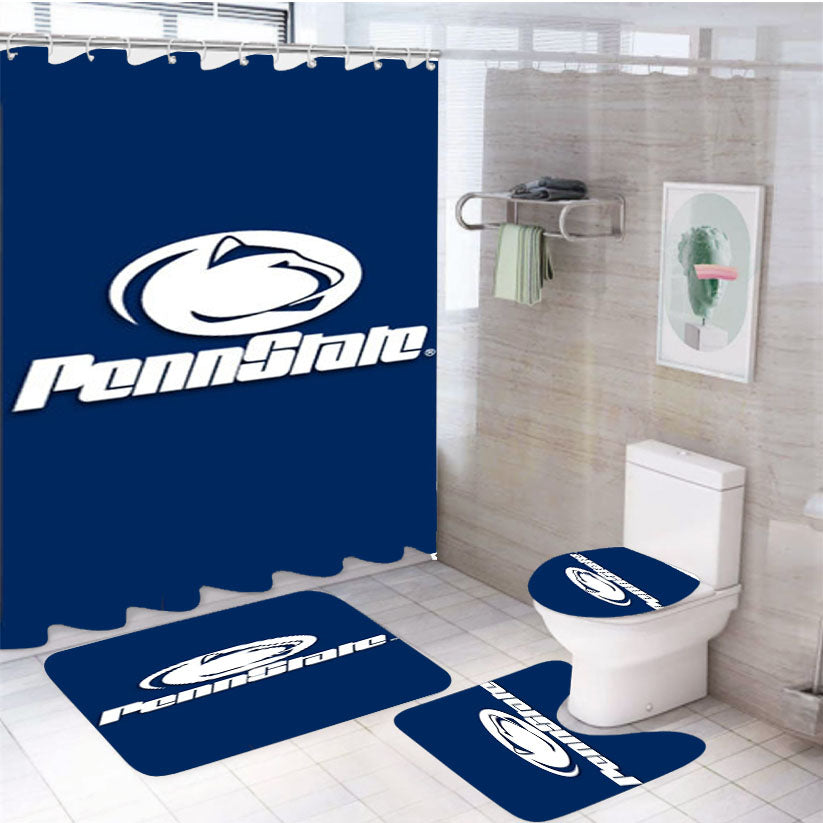Penn State Sport 4Pcs Bathroom Set Shower Curtain