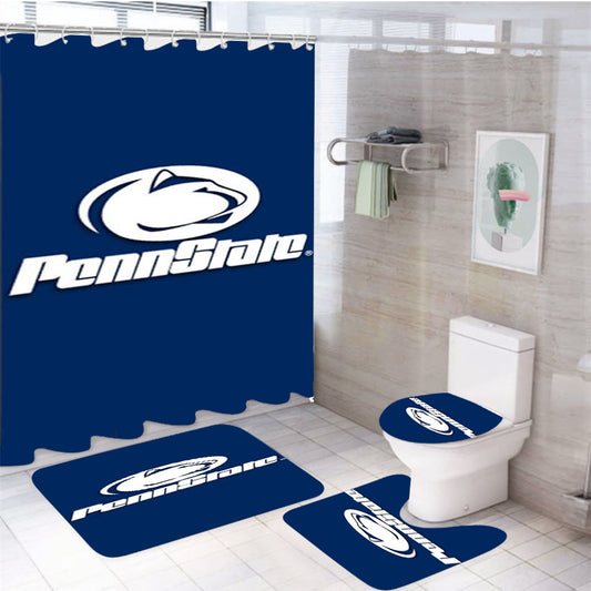 Penn State Sport 4Pcs Bathroom Set Shower Curtain