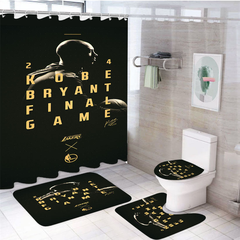 Philipp Bichsel Lakers 4Pcs Bathroom Set Shower Curtain