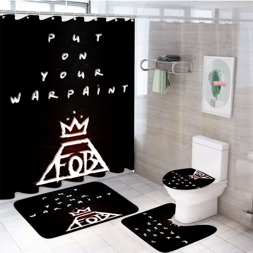 Phoenix Fall Out Boy 4Pcs Bathroom Set Shower Curtain