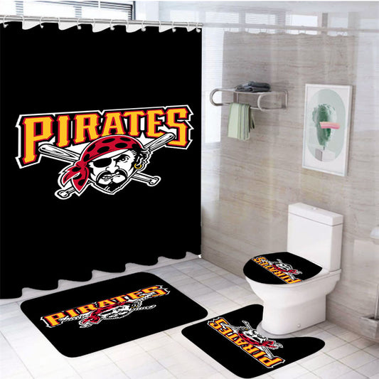 Pittsburgh Pirates Tickets 4Pcs Bathroom Set Shower Curtain