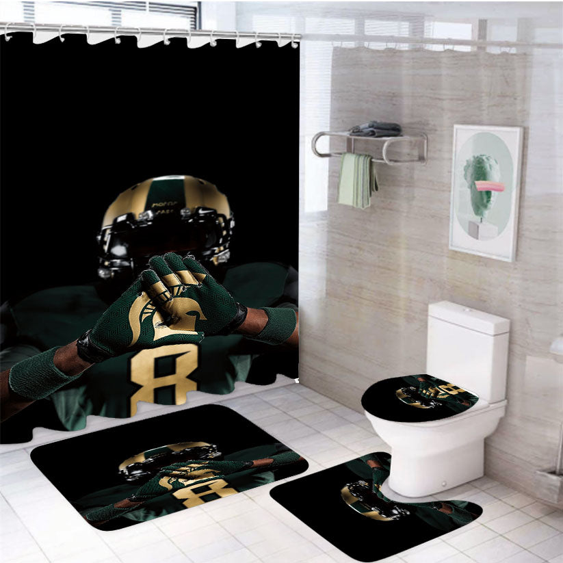 Rivalries Michigan 4Pcs Bathroom Set Shower Curtain