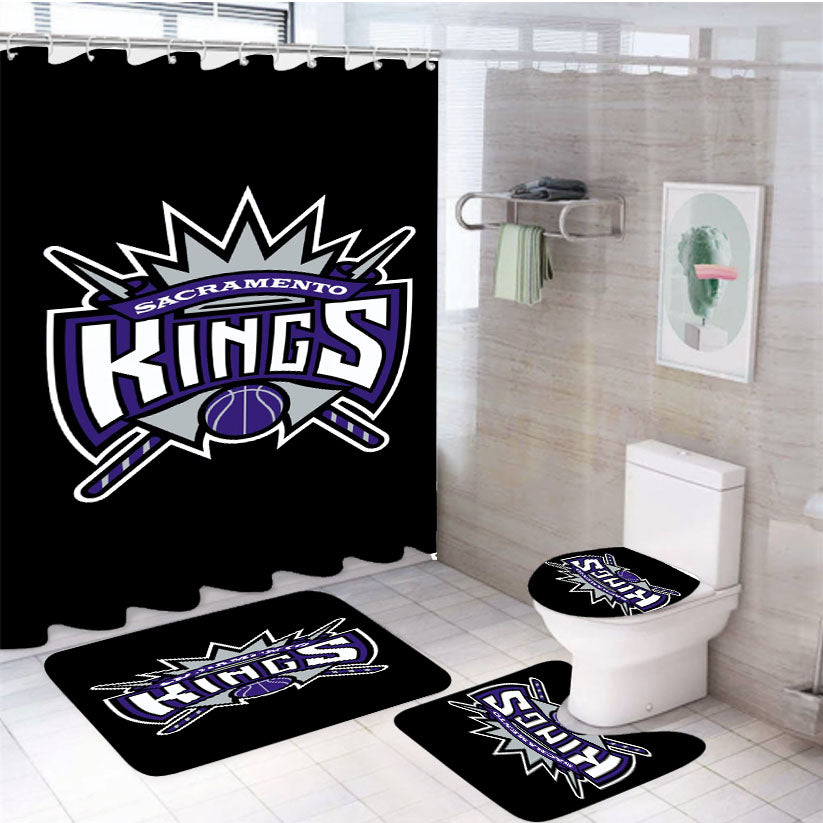 Sacramento Kings 4Pcs Bathroom Set Shower Curtain