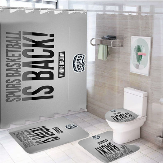 San Antonio Spurs Is Back 4Pcs Bathroom Set Shower Curtain