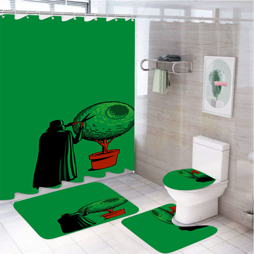 Star Wars 4Pcs Bathroom Set Shower Curtain