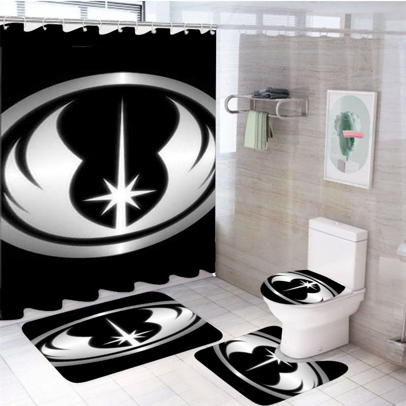 Star Wars 4 4Pcs Bathroom Set Shower Curtain