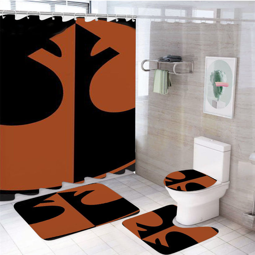 Star Wars Black Squadron Resistance 4Pcs Bathroom Set Shower Curtain