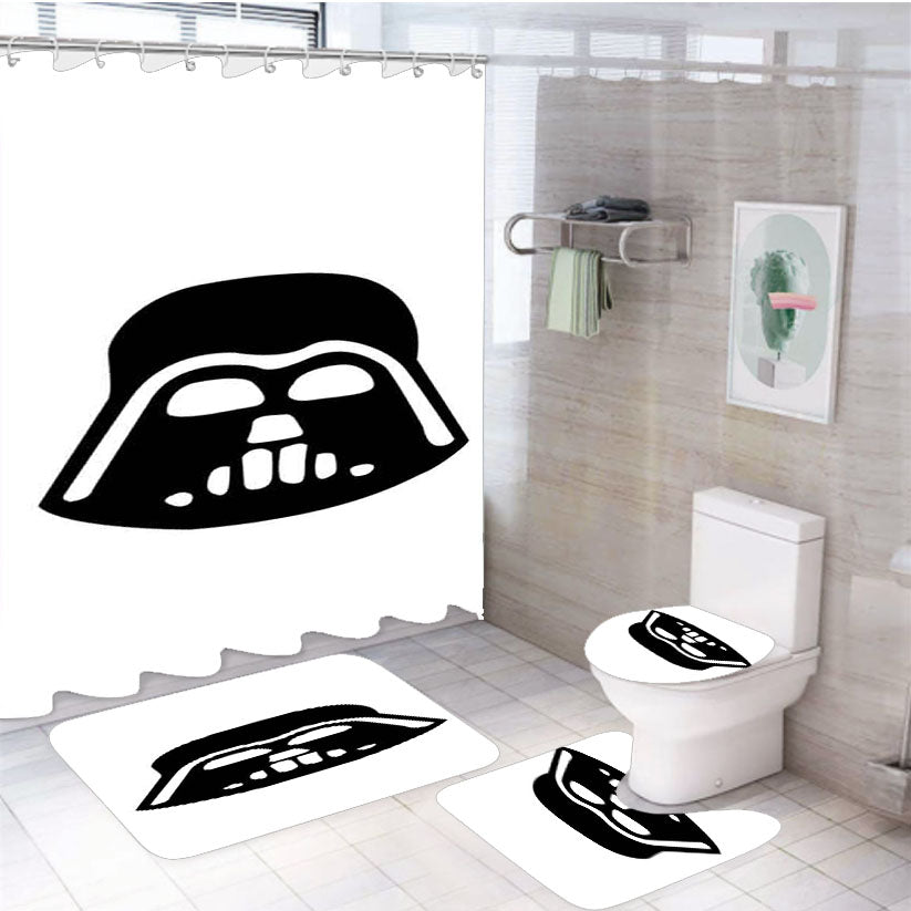Star Wars Character Darth Vader 4Pcs Bathroom Set Shower Curtain