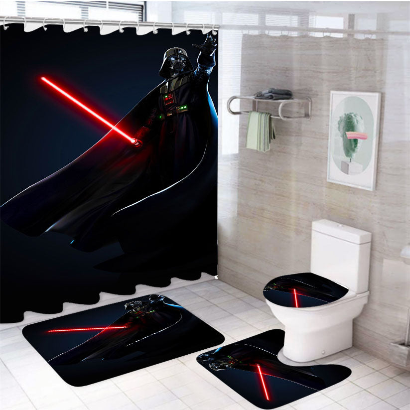 Star Wars Darth Vader 4Pcs Bathroom Set Shower Curtain