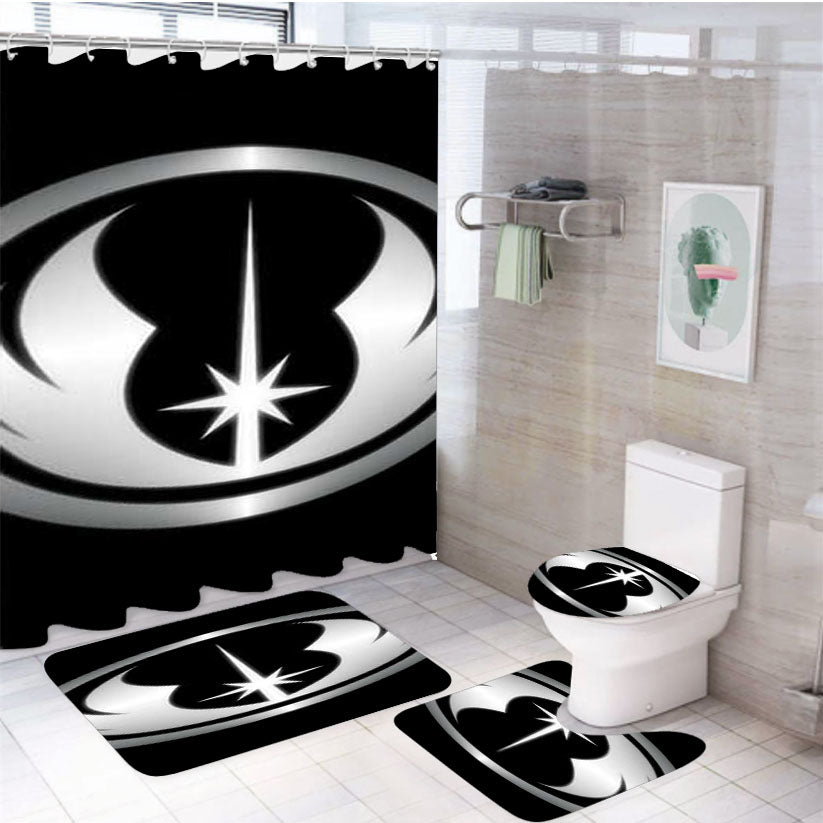 Star Wars Jedi Symbol Fade 4Pcs Bathroom Set Shower Curtain