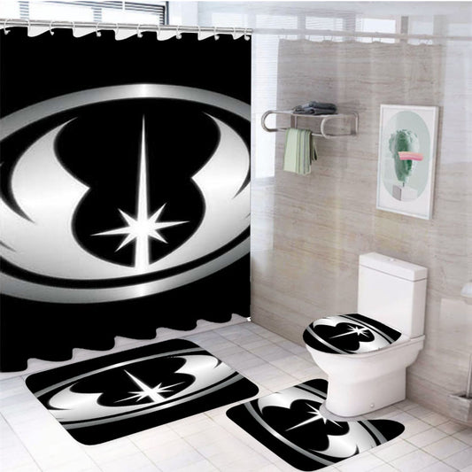 Star Wars Jedi Symbol Fade 4Pcs Bathroom Set Shower Curtain