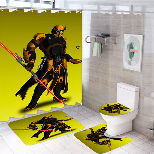 Star Wars Mandalorian Vector 4Pcs Bathroom Set Shower Curtain