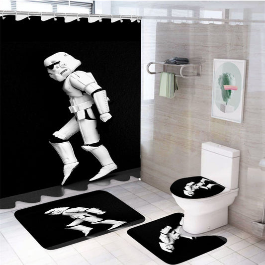 Star Wars Michael Jackson Moonwalk 4Pcs Bathroom Set Shower Curtain
