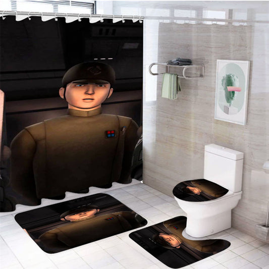 Star Wars Rebels 6 4Pcs Bathroom Set Shower Curtain