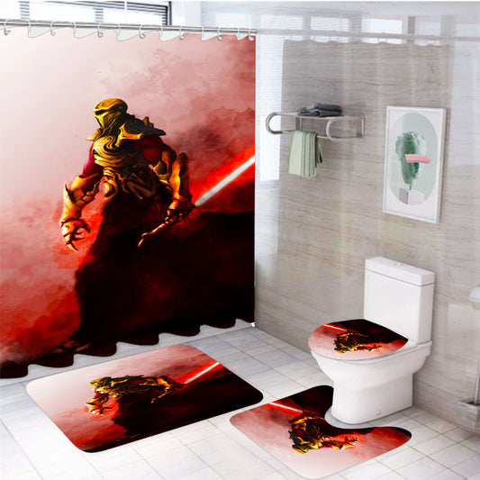 Star Wars Sith Knight 4Pcs Bathroom Set Shower Curtain