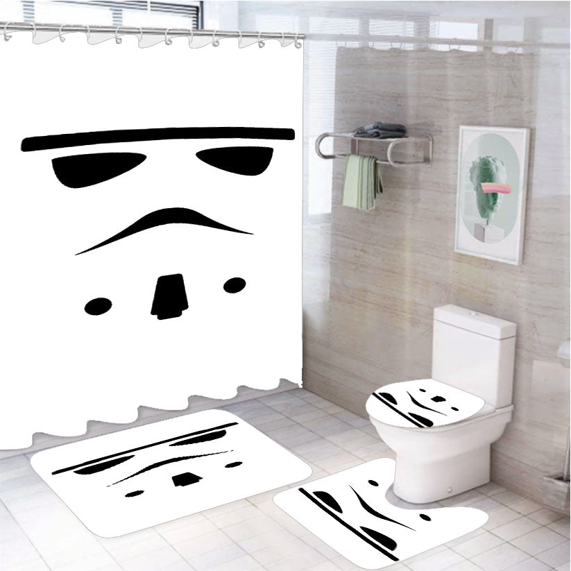 Star Wars Stormtrooper 03 4Pcs Bathroom Set Shower Curtain