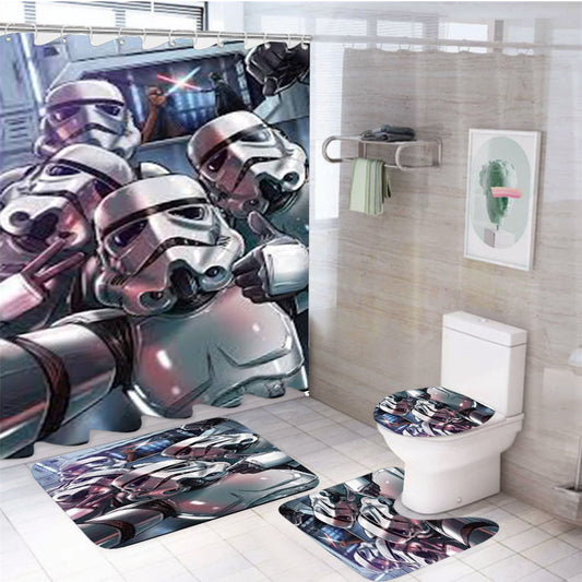 Star Wars Stormtrooper Selfie 4Pcs Bathroom Set Shower Curtain