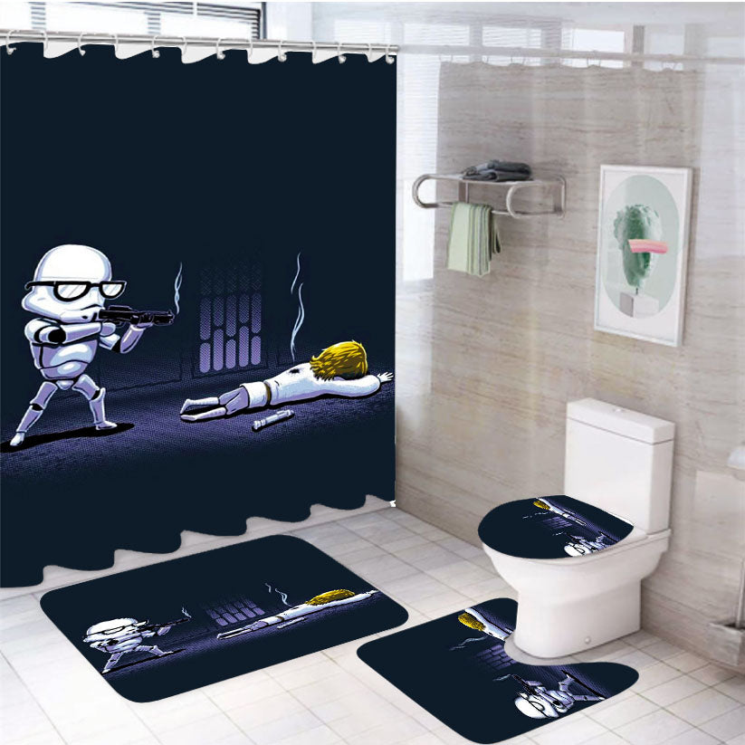 Star Wars Stormtrooper Thug 4Pcs Bathroom Set Shower Curtain