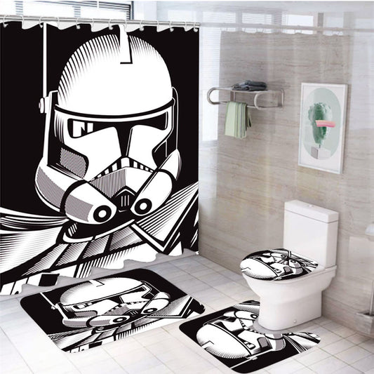 Star Wars Stormtrooper Vector 4Pcs Bathroom Set Shower Curtain