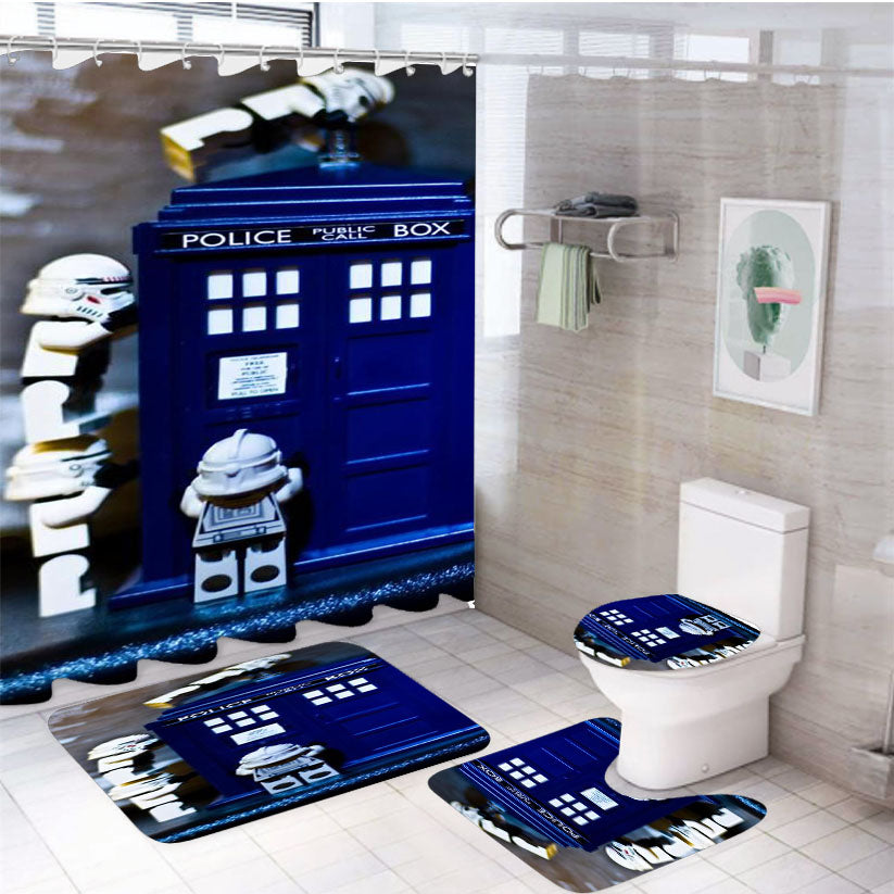 Stormtrooper Star Wars 4Pcs Bathroom Set Shower Curtain