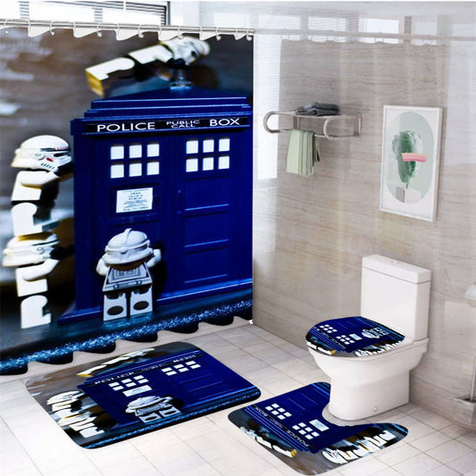 Stormtrooper Star Wars 4Pcs Bathroom Set Shower Curtain