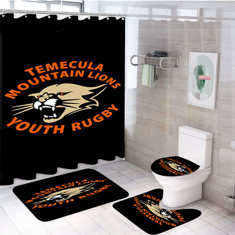 Temecula Youth Rugby 4Pcs Bathroom Set Shower Curtain