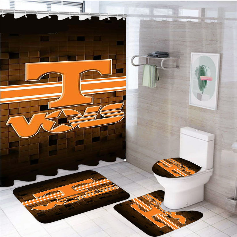 Tennessee Ut Vols Icon 4Pcs Bathroom Set Shower Curtain