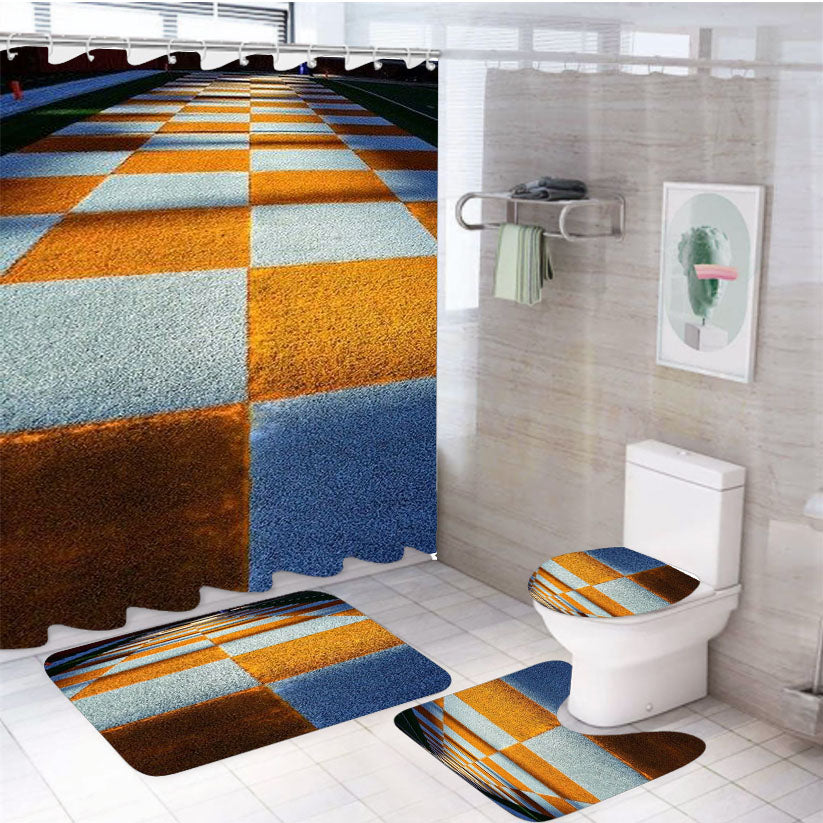 Tennessee Vols 4Pcs Bathroom Set Shower Curtain