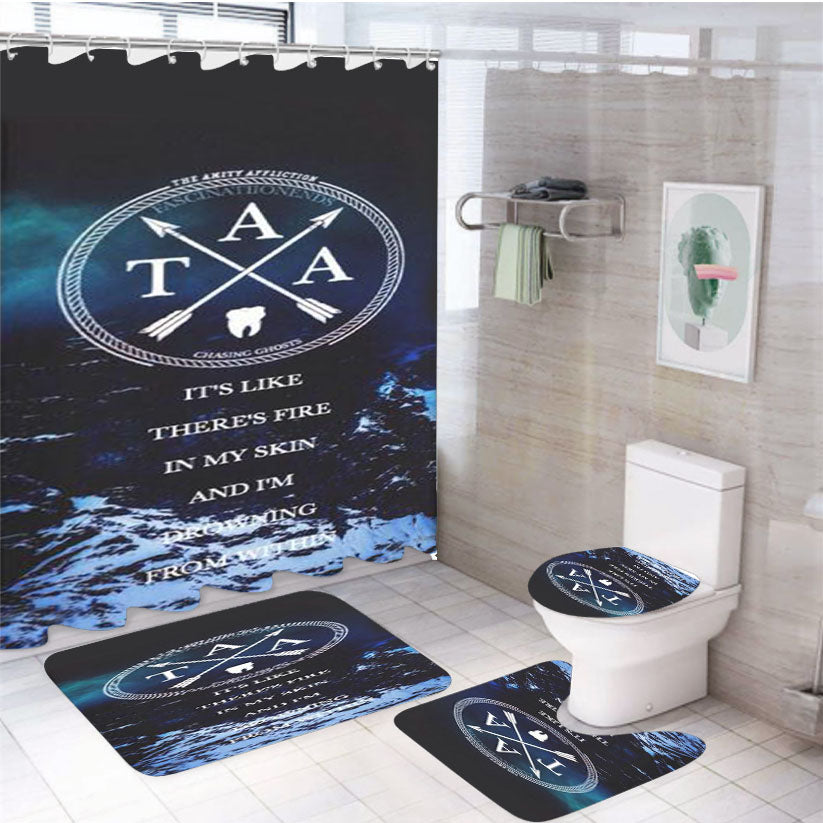 The Amity Affliction Pittsburgh 4Pcs Bathroom Set Shower Curtain