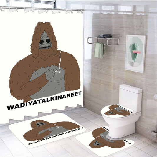 The Big Lez Show Sassy The Sasquatch 4Pcs Bathroom Set Shower Curtain