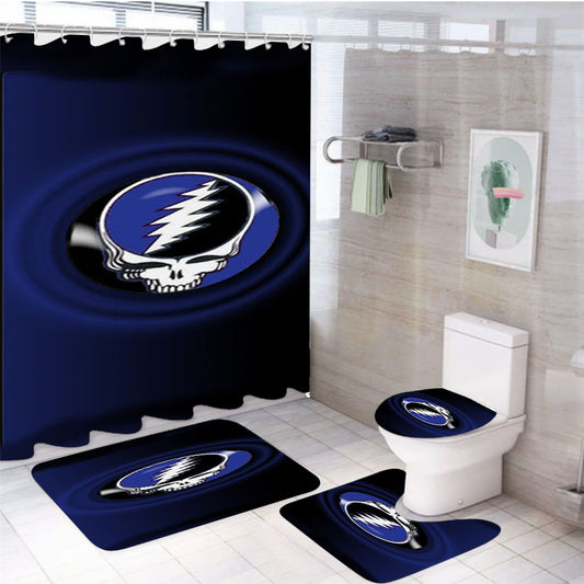 The Grateful Dead Band 4Pcs Bathroom Set Shower Curtain
