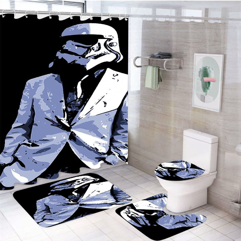 Torm Trooper Star Wars 4Pcs Bathroom Set Shower Curtain