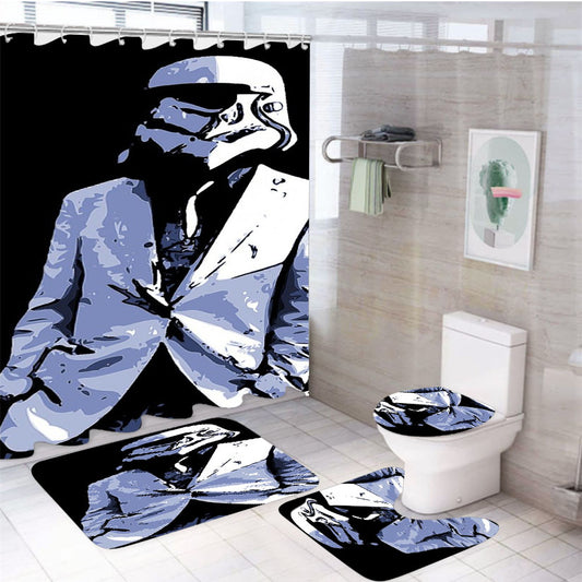 Torm Trooper Star Wars 4Pcs Bathroom Set Shower Curtain