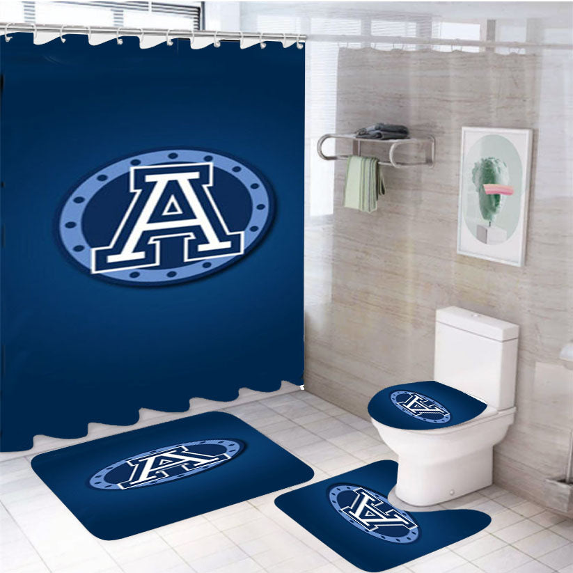 Toronto Argonauts 4Pcs Bathroom Set Shower Curtain