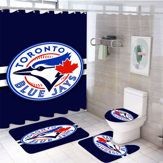 Toronto Blue Jays Toronto Blue 4Pcs Bathroom Set Shower Curtain