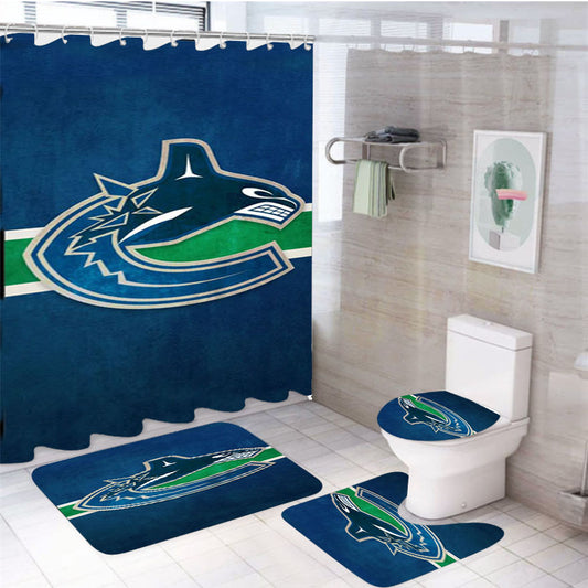 Vancouver 4Pcs Bathroom Set Shower Curtain