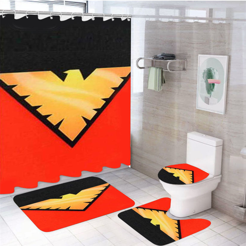 Xmen Phoenix Force Inspired 4Pcs Bathroom Set Shower Curtain