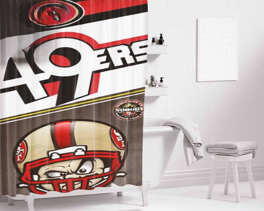 76Ers Cover Bathroom Shower Curtain Fabric Waterproof | 66 X 72 Inch