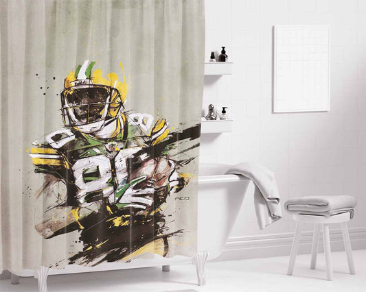 2016 Nba Playoffs Logo Wood Bathroom Shower Curtain Fabric Waterproof | 66 X 72 Inch
