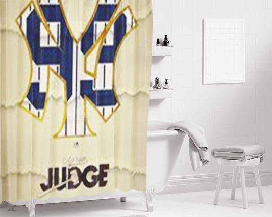 Aaron Judge New York Yankees 99 Bathroom Shower Curtain Fabric Waterproof | 66 X 72 Inch
