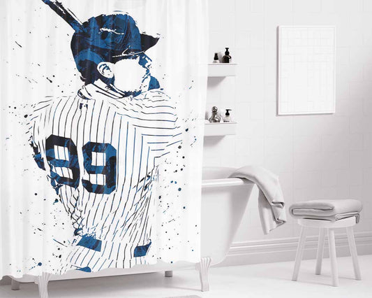 Aaron Judge Poster Bathroom Shower Curtain Fabric Waterproof | 66 X 72 Inch
