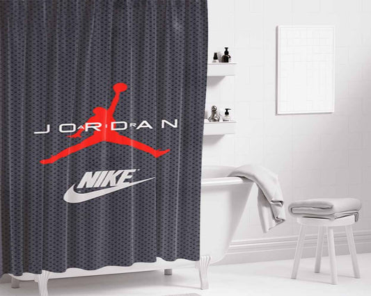 Air Jordan 2 Michael Bathroom Shower Curtain Fabric Waterproof | 66 X 72 Inch
