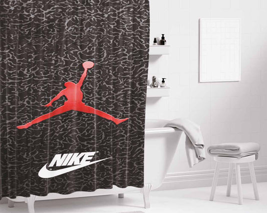 Air Jordan Elephant Bathroom Shower Curtain Fabric Waterproof | 66 X 72 Inch