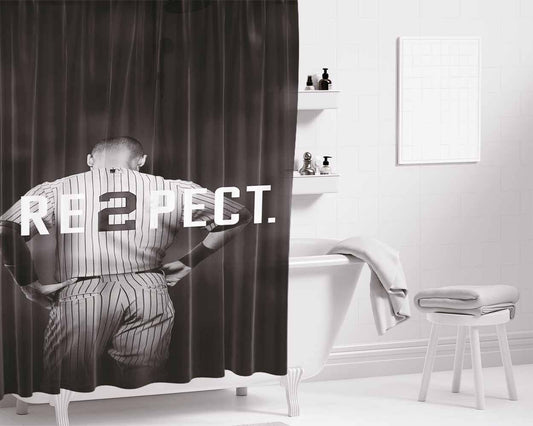 Air Jordan Re2Pect Respect Bathroom Shower Curtain Fabric Waterproof | 66 X 72 Inch