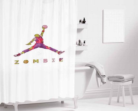 Air Jordan Bathroom Shower Curtain Fabric Waterproof | 66 X 72 Inch