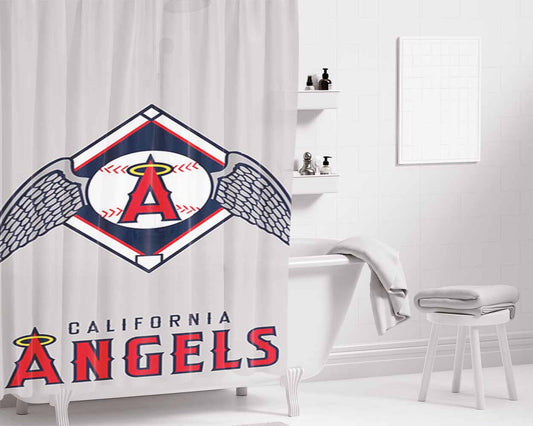 Angels California Bathroom Shower Curtain Fabric Waterproof | 66 X 72 Inch