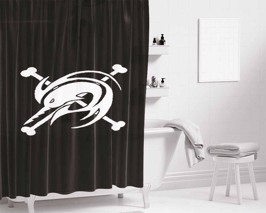 Arlong Pirates Baseball Bathroom Shower Curtain Fabric Waterproof | 66 X 72 Inch