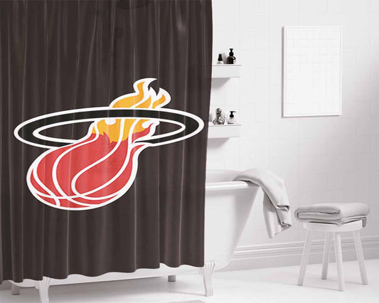 Ball Basket Bathroom Shower Curtain Fabric Waterproof | 66 X 72 Inch