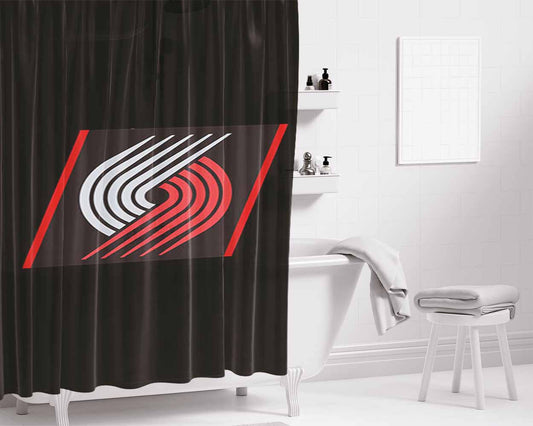 Blazer Logo Bathroom Shower Curtain Fabric Waterproof | 66 X 72 Inch